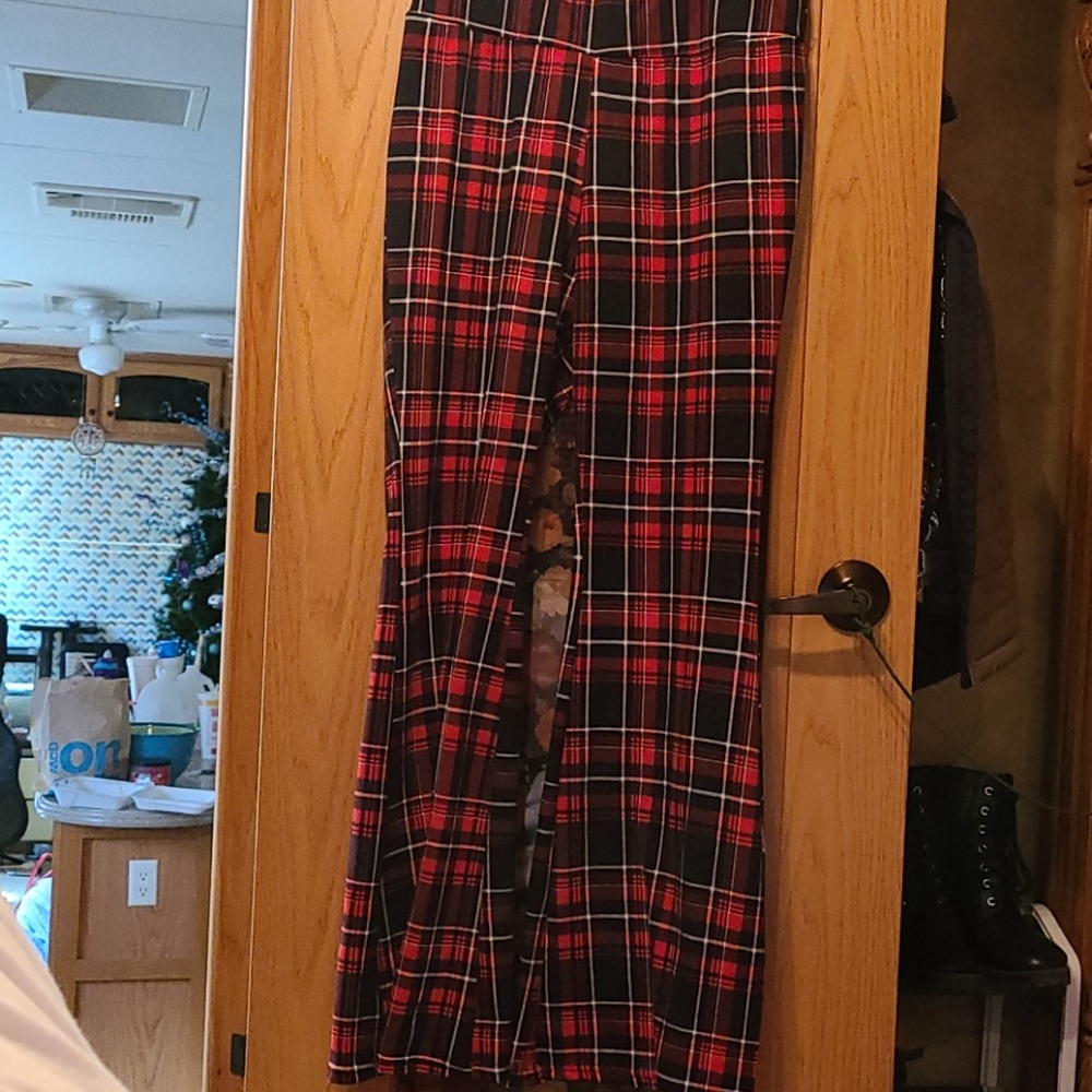 Plaid leggings